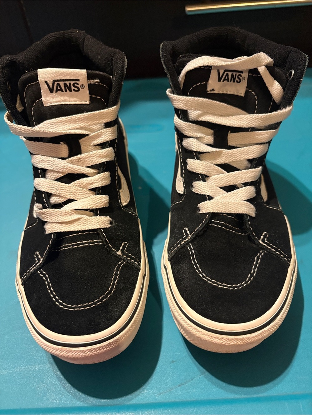 Vans Black and White Sk8-Hi Inspired High-Top Sneakers